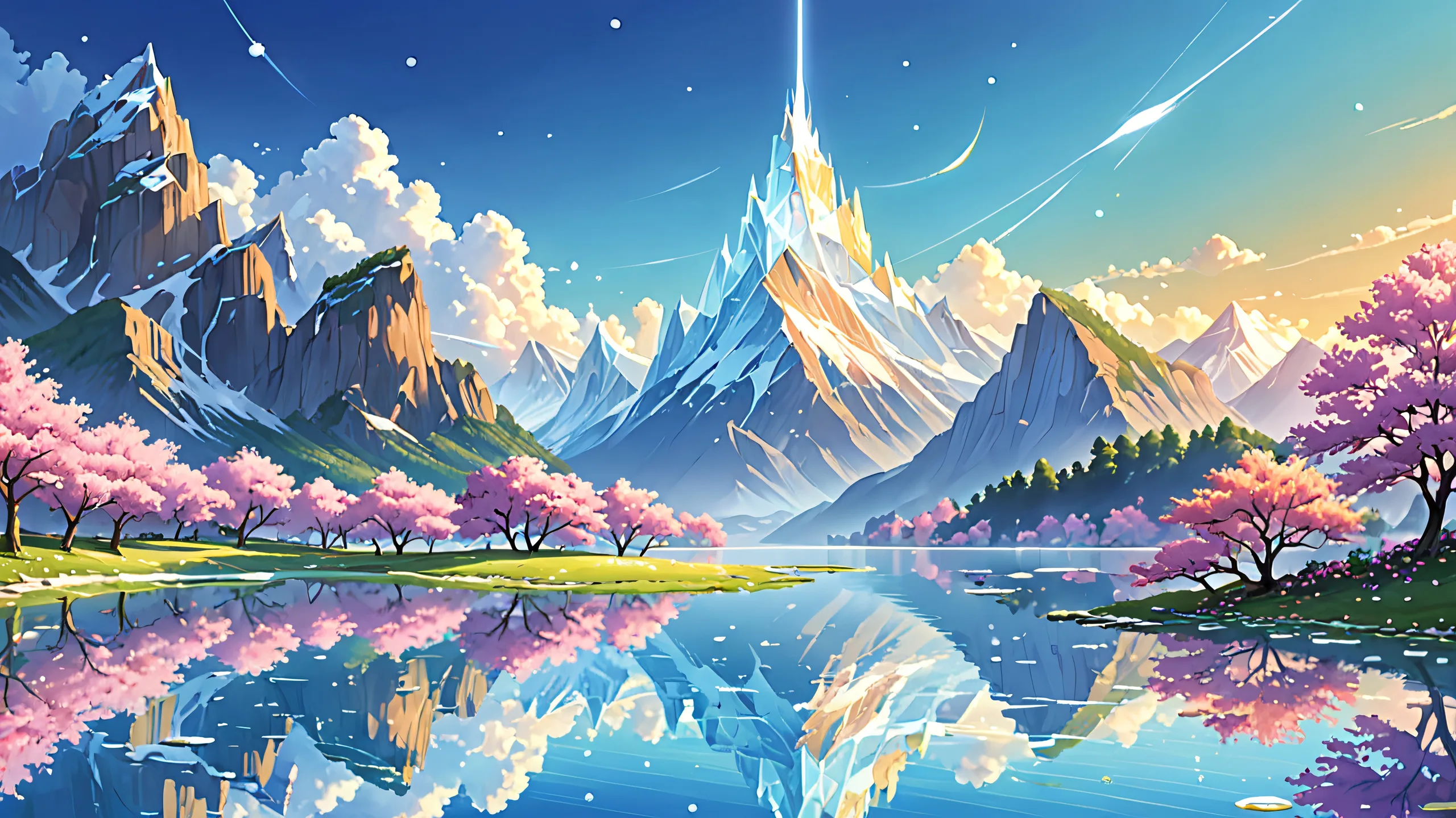 A breathtaking desktop wallpaper of a centered void with perfect depth of field and ethereal lighting for a PC or Desktop