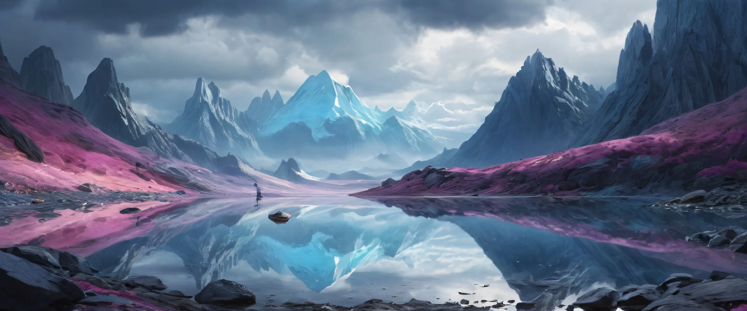 Ditto waiting for its trainer in a rainy twilight desktop scene on a PC or Desktop background.