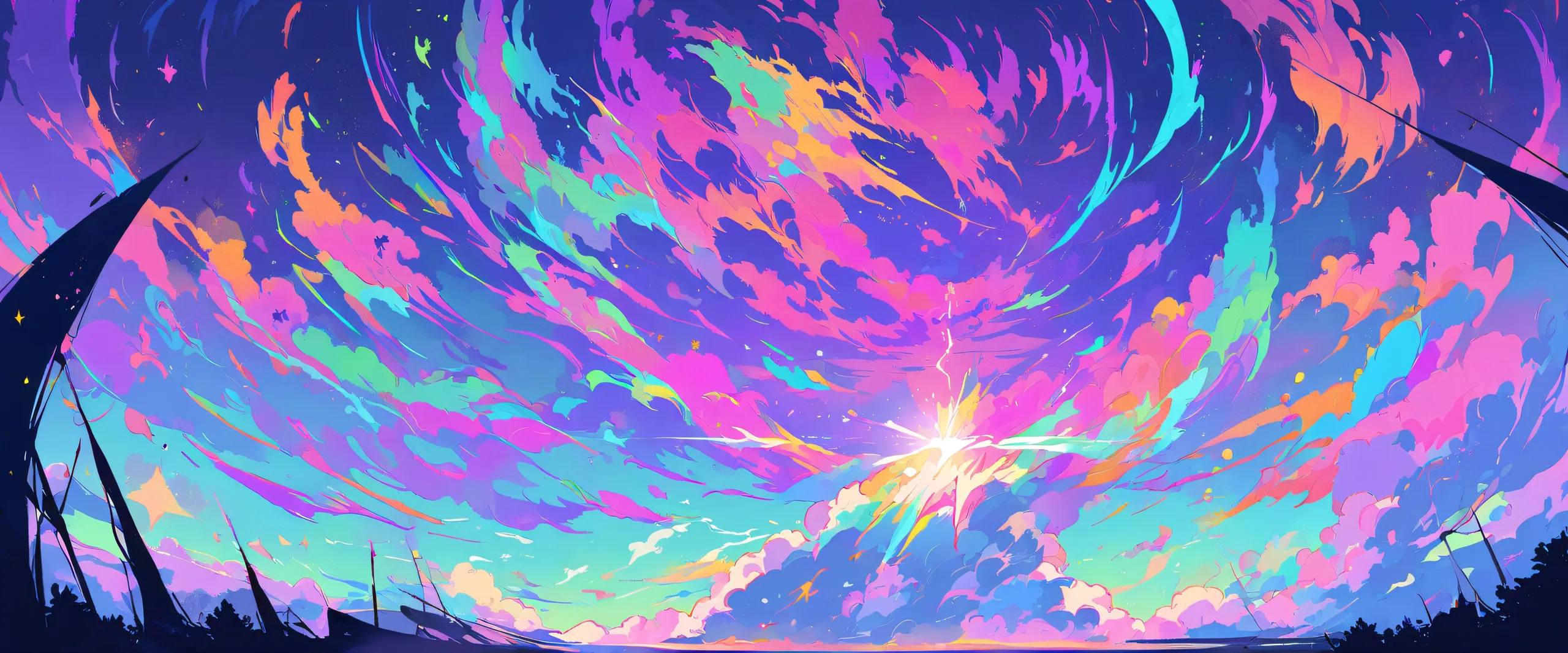 A serene anime illustration of Rei Ayanami from Neon Genesis Evangelion on a perfectly clean vast pure void Desktop/PC background.