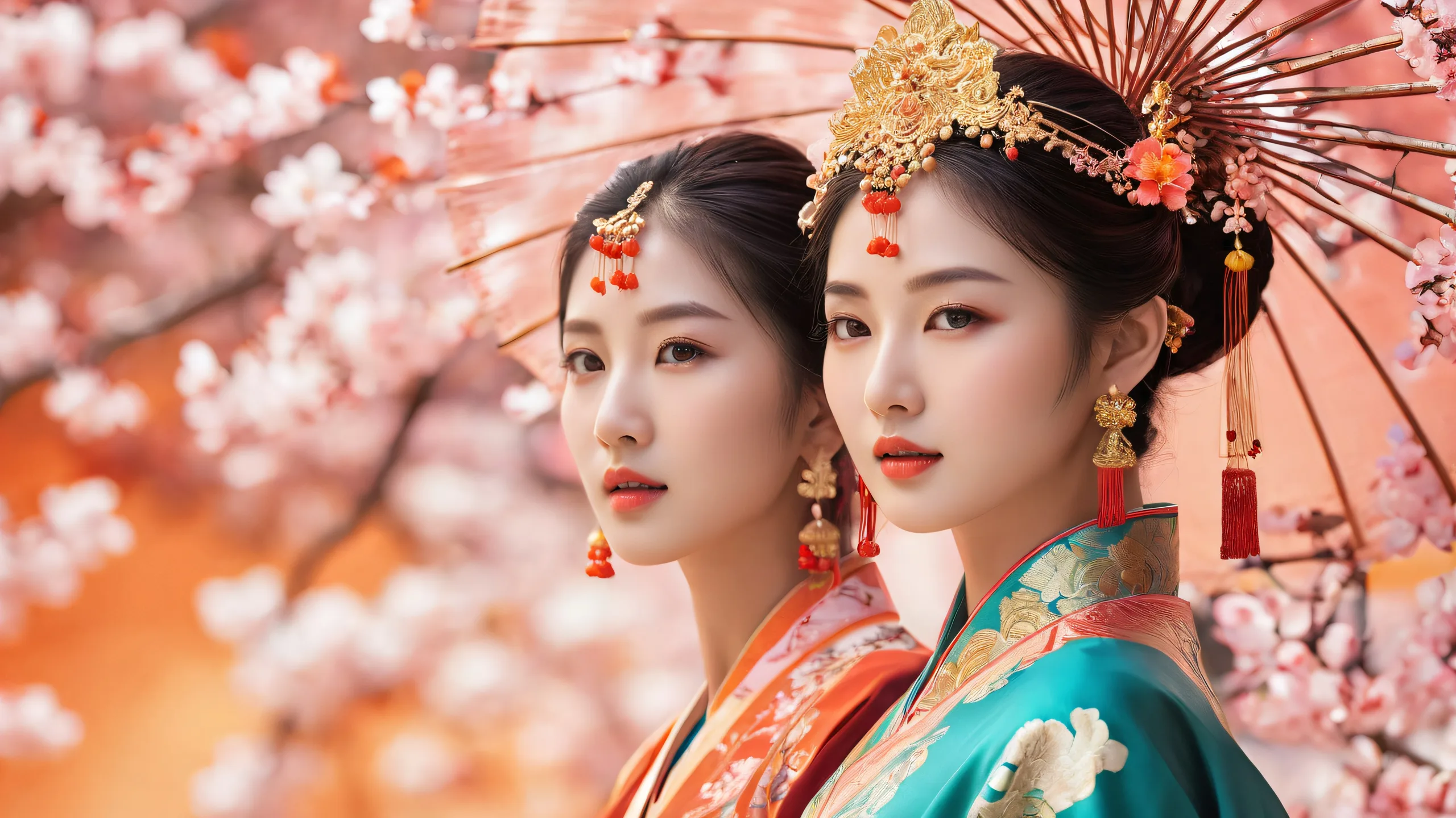 A stunning desktop background of a serene void with an Asian-inspired theme, perfect for your PC or Desktop.