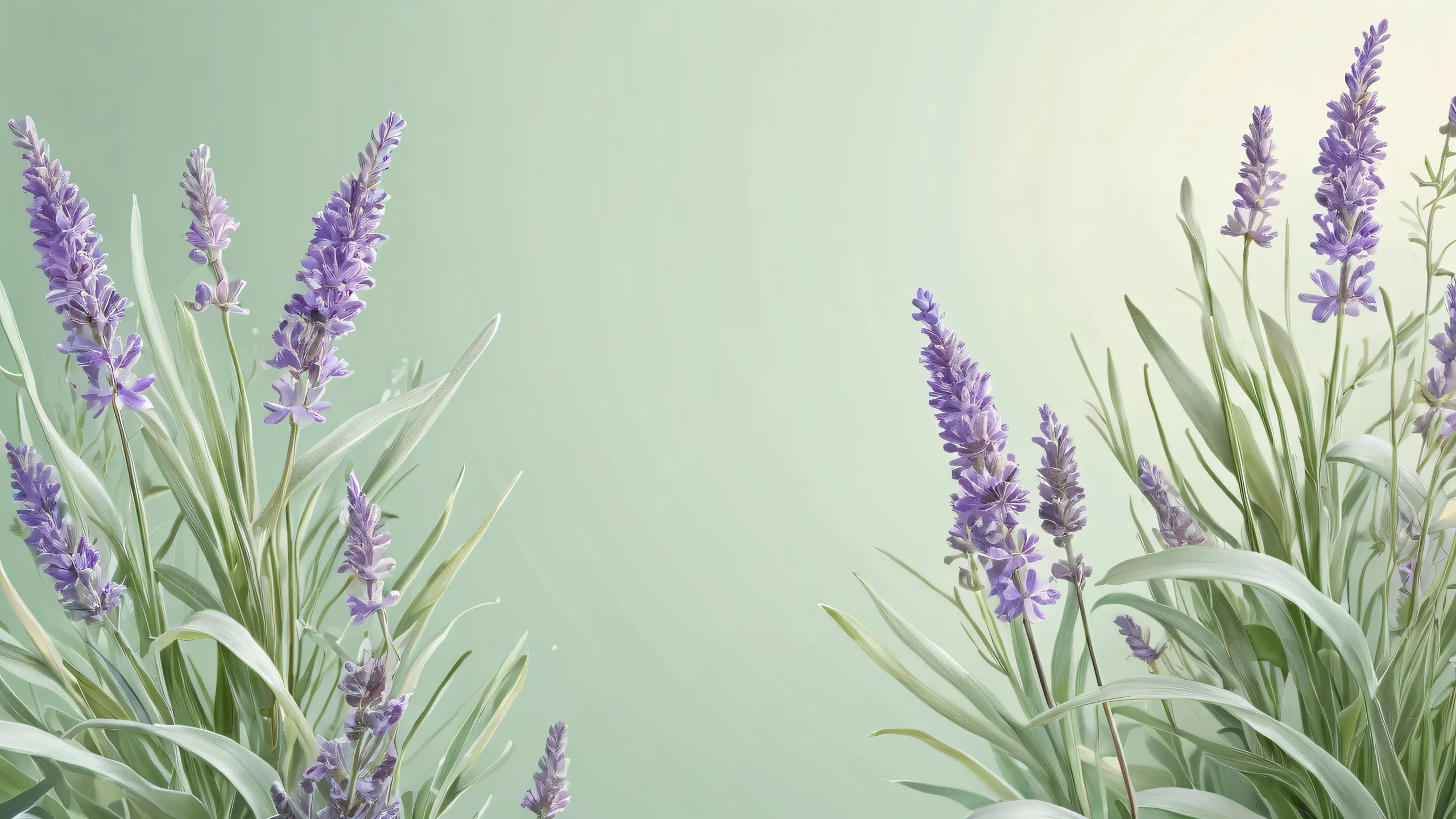 Ethereal botanical scene for desktop or PC, featuring enchanting flora and radiant pastel colors.