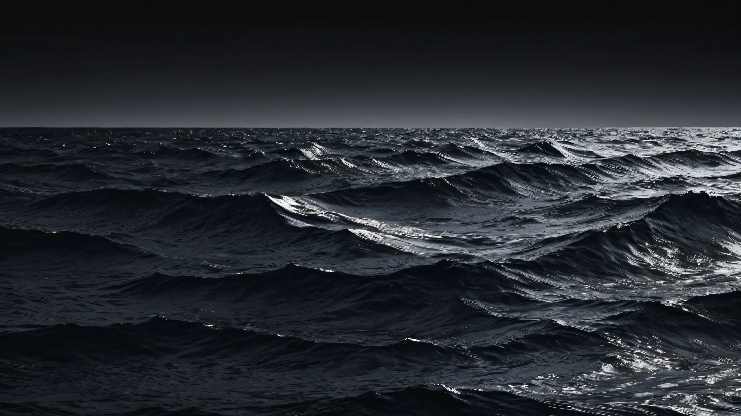 A beautifully crafted seascape desktop background featuring a vast, pure void with extreme depth of field, perfect for your PC or Desktop.