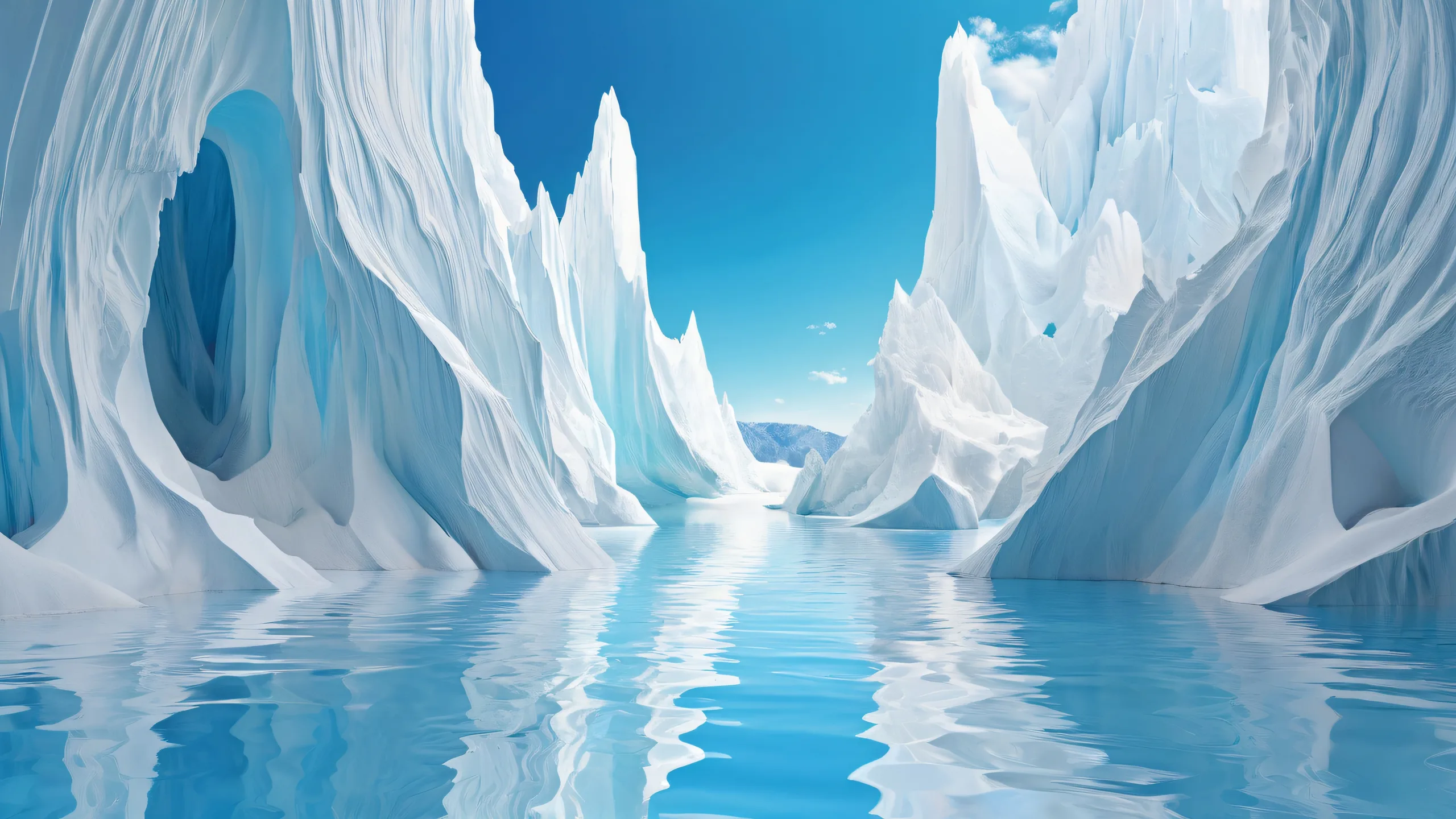 A breathtakingly serene desktop scene featuring a vast void with extreme depth of field and ethereal lighting, perfect for your PC or Desktop.