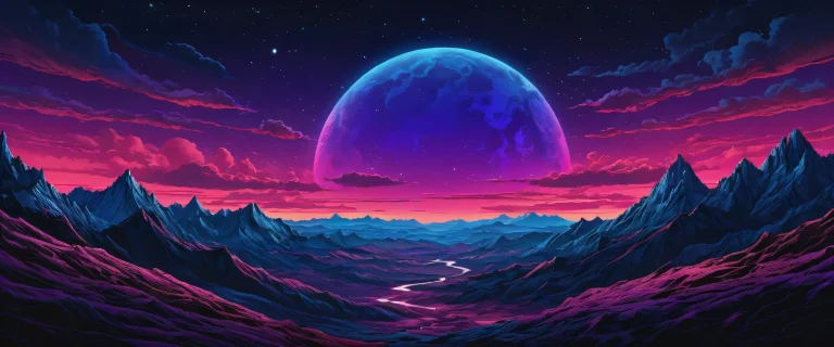 A breathtaking desktop wallpaper of a centered composition featuring a pure void with deep depth of field on a Desktop/PC.