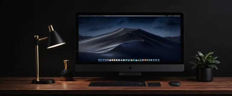 A breathtaking desktop wallpaper of portraits in a pure void with perfect blacks and elegant luminescent accents for PC or Desktop use.