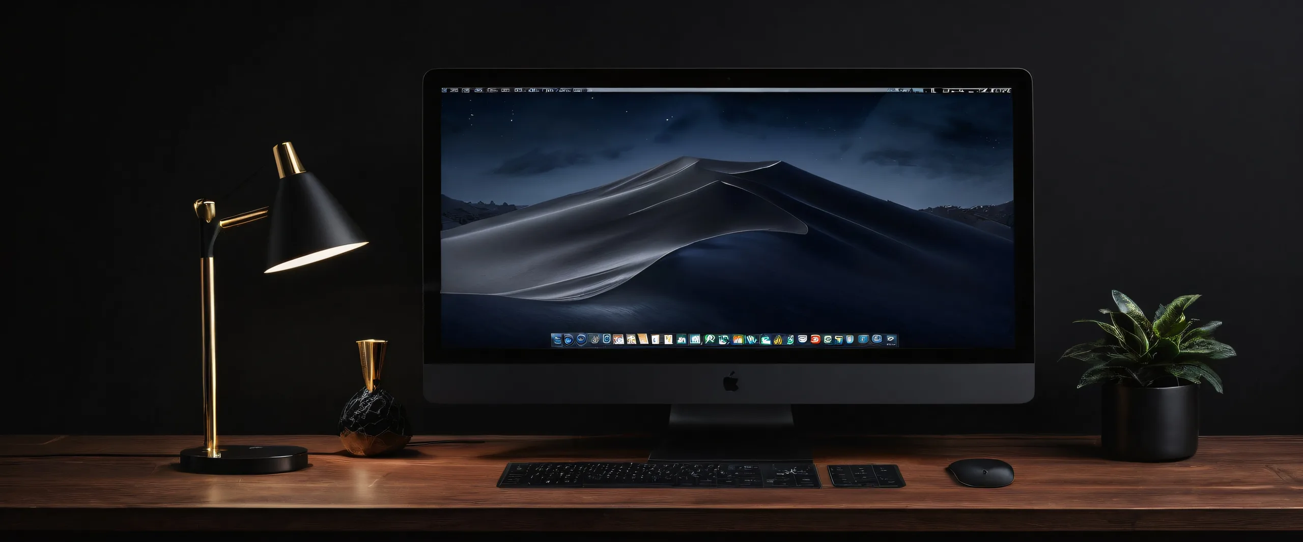 A breathtaking desktop wallpaper of portraits in a pure void with perfect blacks and elegant luminescent accents for PC or Desktop use.