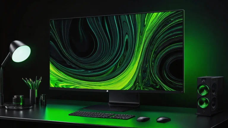 A stunning dark mode desktop wallpaper featuring a perfectly clean and vast pure void with extreme depth of field, perfect for your PC or Desktop.