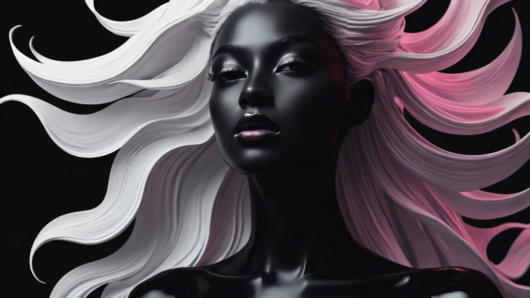 Breathtaking desktop wallpaper of a serene void scene with elegant luminescent accents on a dark background, perfect for your Desktop/PC.