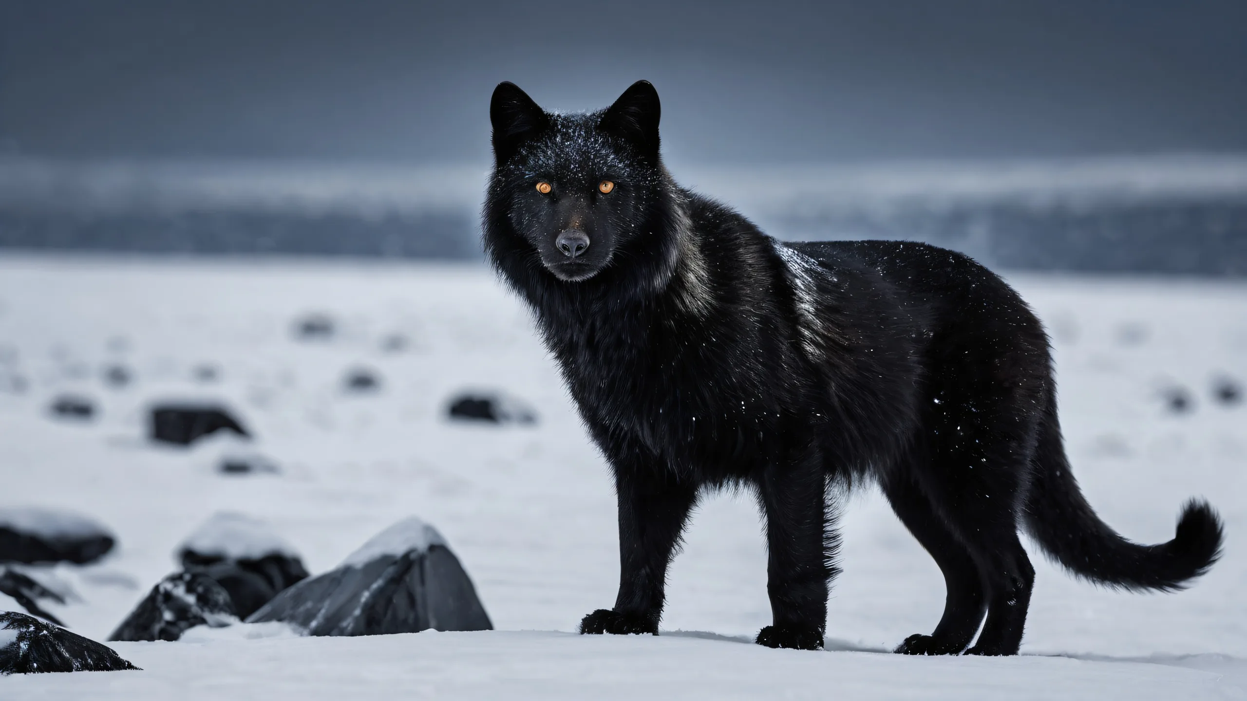 Adorable character design on a pure void desktop for PC or Desktop users.