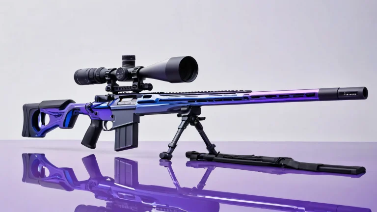 A majestic sniper rifle set against a vast, pure void on your desktop or PC.