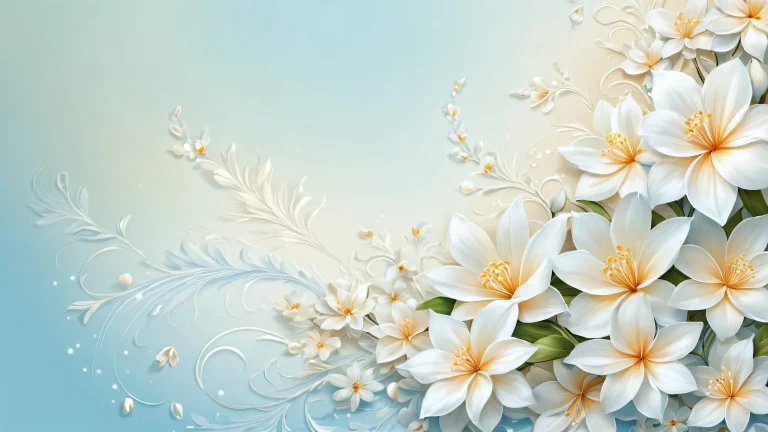 Award-winning digital art of a floral void desktop wallpaper, perfect for PC and Mac.