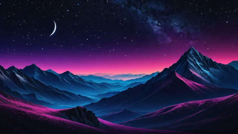 Deep space desktop background featuring a starry night sky with perfect blacks and crisp contrast. Suitable for Desktop/PC.