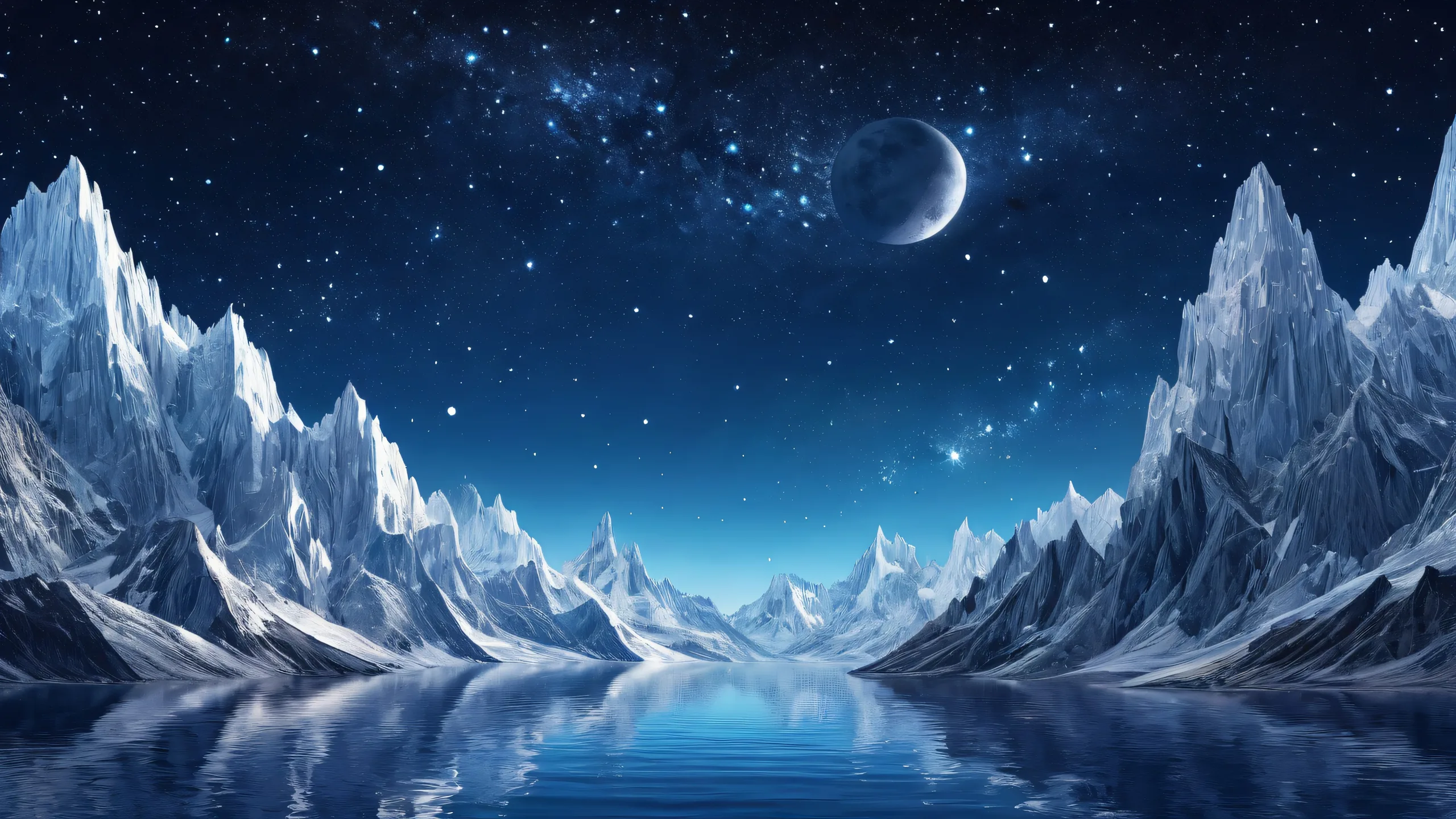 A breathtaking desktop background of the starry night sky on a Desktop/PC, perfect for relaxation and inspiration.