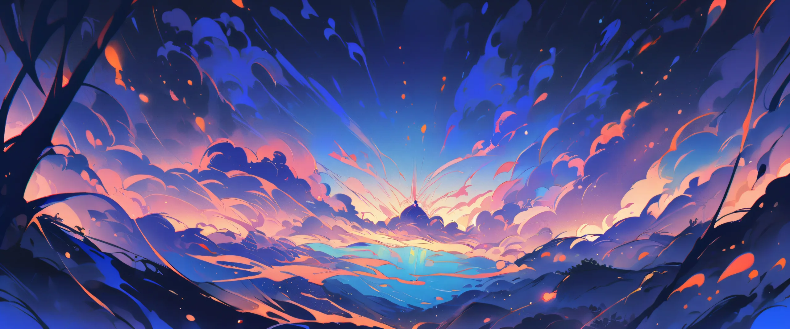 A stunning anime illustration of Ruan Mei from Honkai: Star Rail on a perfectly clean vast pure void background, ideal for Desktop/PC.