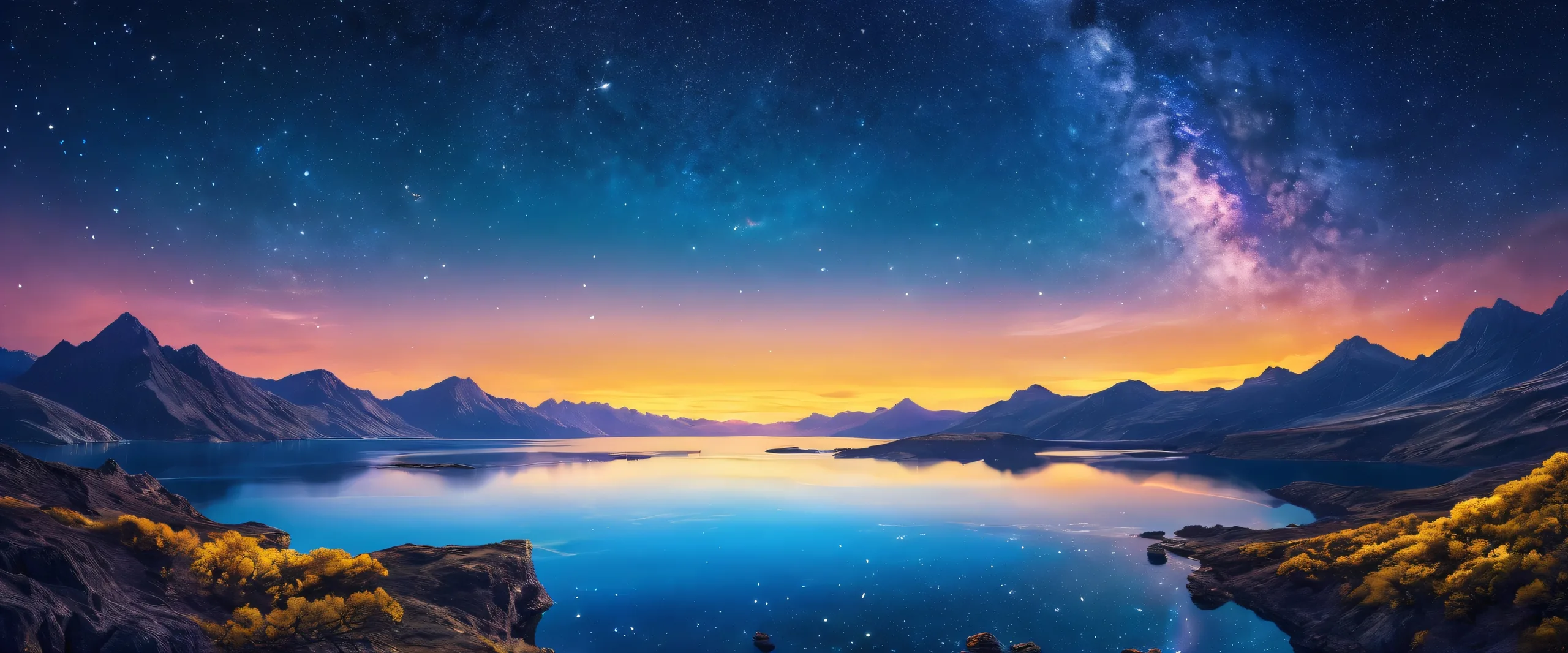 A breathtaking desktop image of the cosmos on a Desktop/PC, with stars and colors that pop against a deep void.