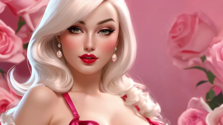 Ethereal femme fatale desktop image for PC/ Desktop use, with radiant colors and smooth gradients.