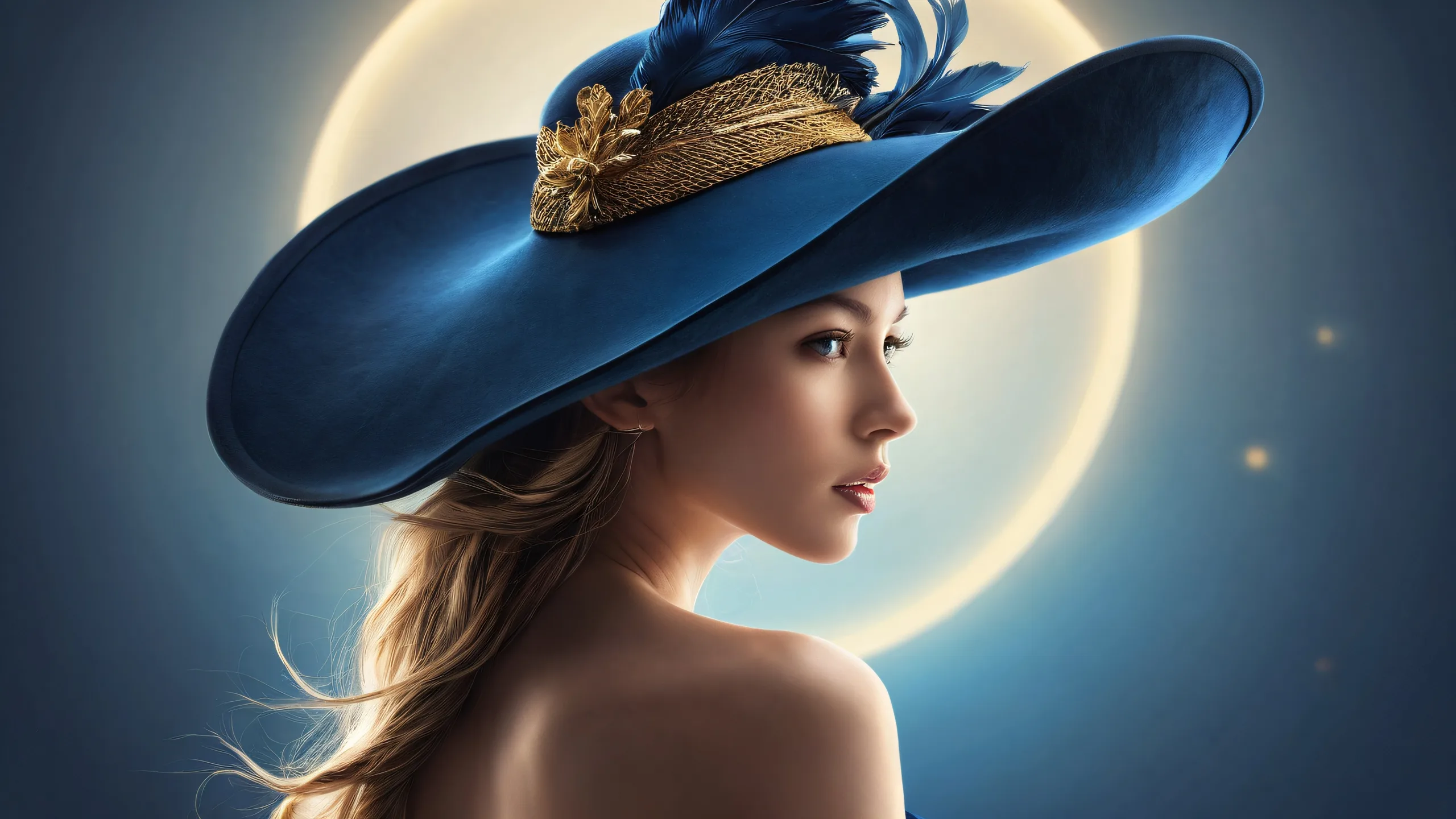 Woman with Tricorn Hat desktop wallpaper for PC and Desktop