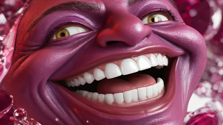 A stunning desktop background featuring Trollface in a vast, pure void with extreme depth of field and flat color. Convient pour ordinateur de bureau/PC.