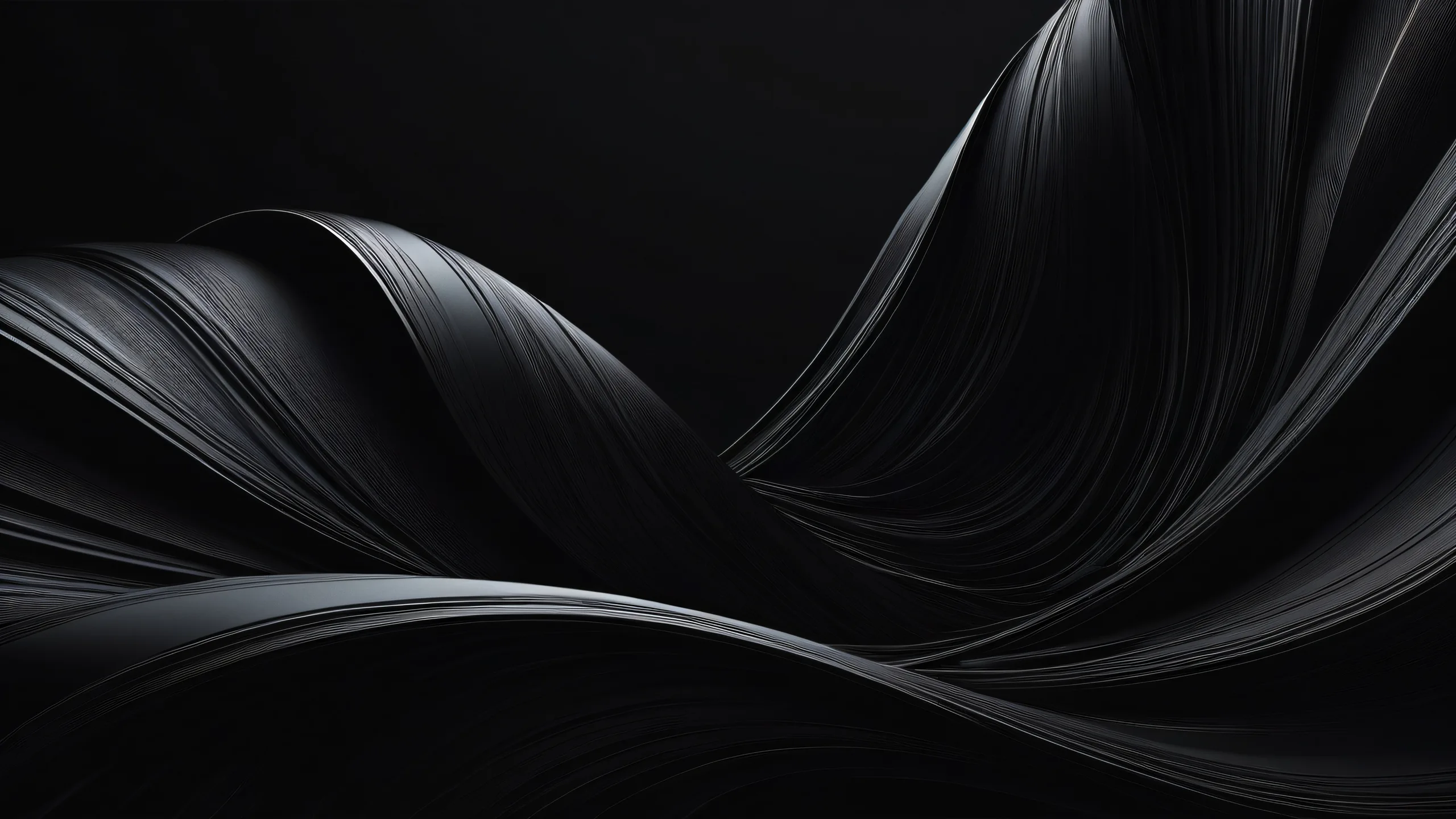 Tsukihi void desktop wallpaper for Desktop/PC, featuring deep blacks and luminescent accents.