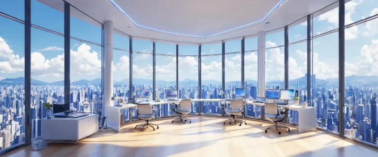 A stunning desktop wallpaper featuring a vast pure void with ethereal lighting, perfect for your Desktop/PC.