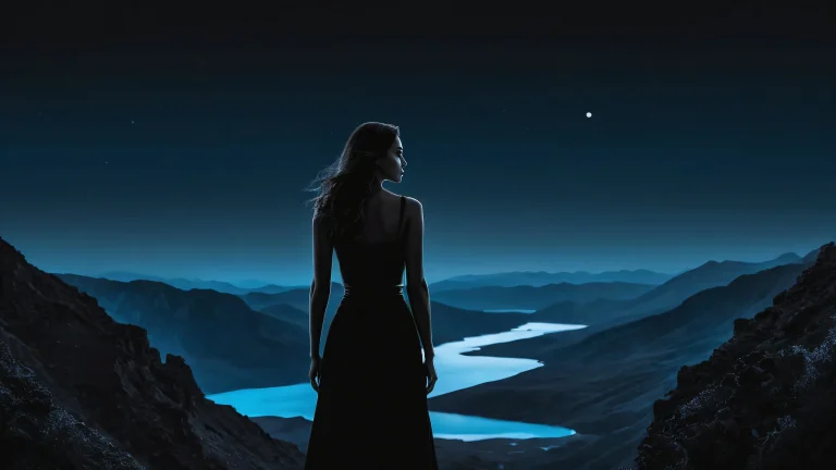 A serene and peaceful urban landscape for your desktop or PC, featuring a stunning blue-gray sky with highlights of bright sky blue.