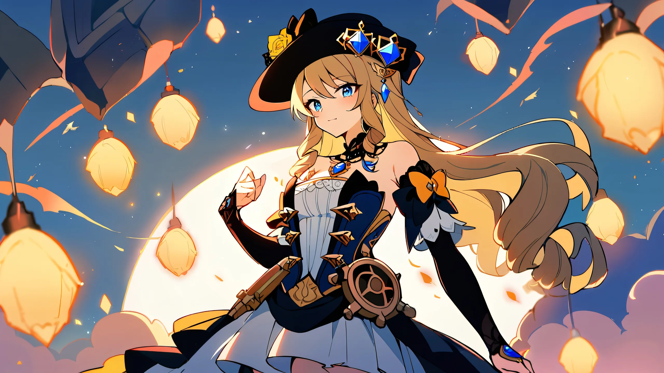 A lone girl stands before a perfectly clean vast pure void, her gaze drawn to the viewer, surrounded by an extreme depth of field and ethereal lighting.