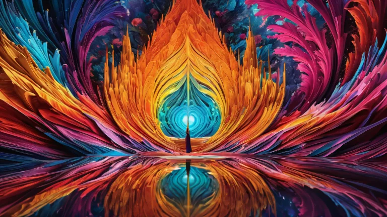 Pure void desktop wallpaper with ethereal lighting and radiant colors, parfait pour votre PC ou ordinateur de bureau.