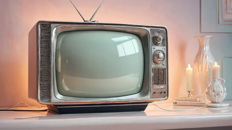 Desktop/PC wallpaper of a distorted void scene with vintage TV filter effect and ethereal lighting.