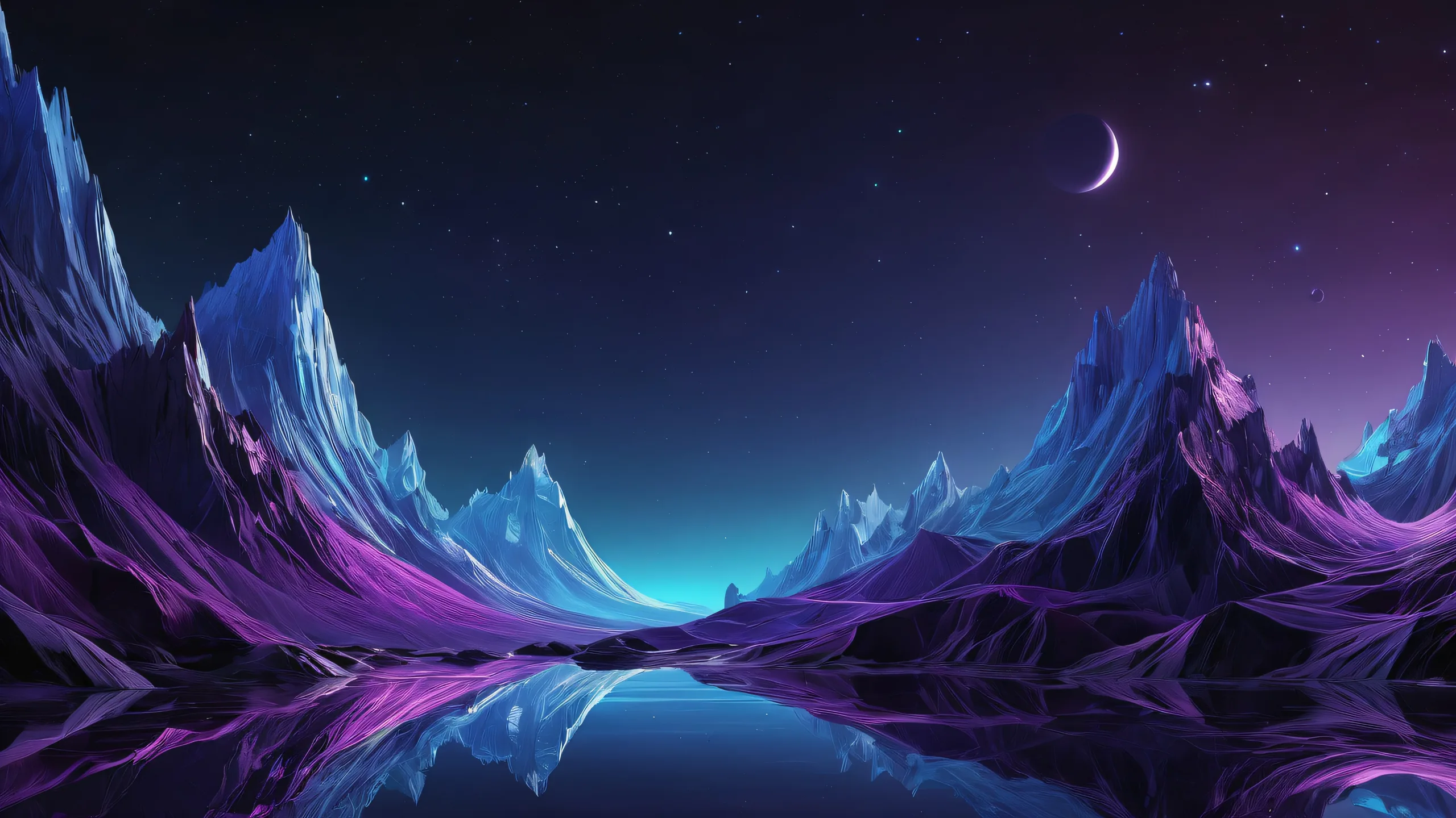 A stunning void desktop background for your PC or Desktop, featuring an endless expanse of dark purple and greyish blue hues.
