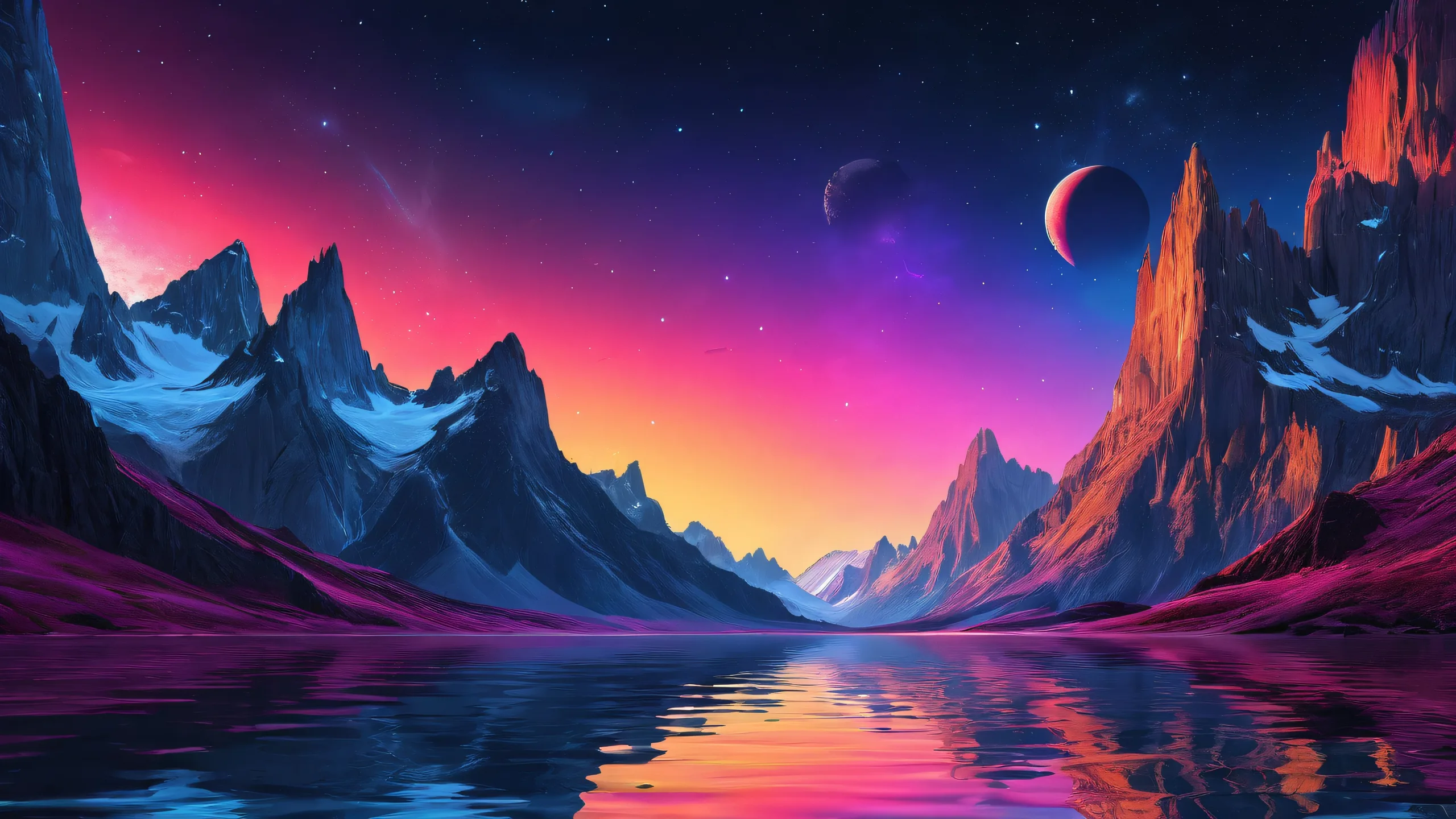 A breathtaking desktop wallpaper of a perfectly clean vast pure void with extreme depth of field for Desktop/PC.