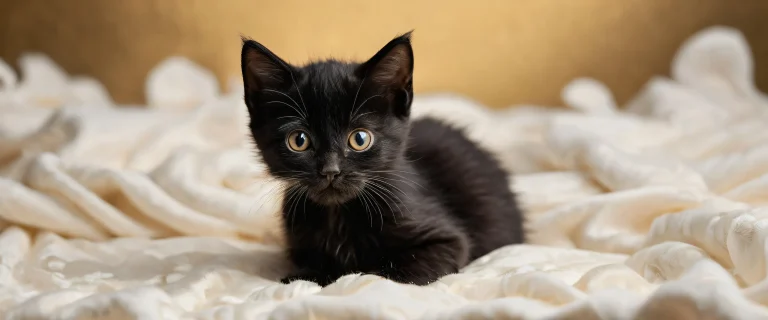 A serene desktop scene featuring a kitten in a vast pure void with extreme depth of field on a Desktop/PC.